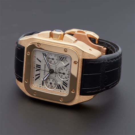 cartier santos 100 pre owned uk|cartier santos 100 for sale.